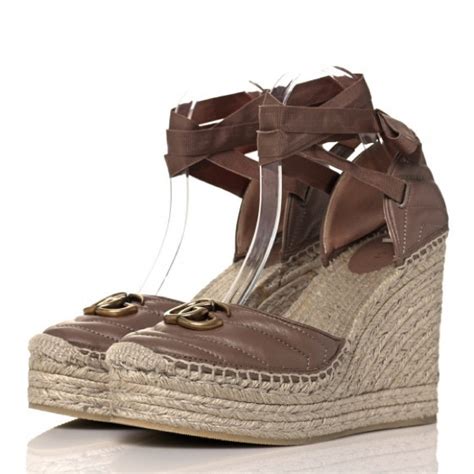 gucci platform wedge marmont|GUCCI Nappa Matelasse GG Marmont Ankle Wrap Platform .